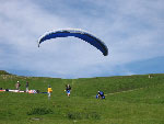 gonfler le parapente à argelès - pyrénées