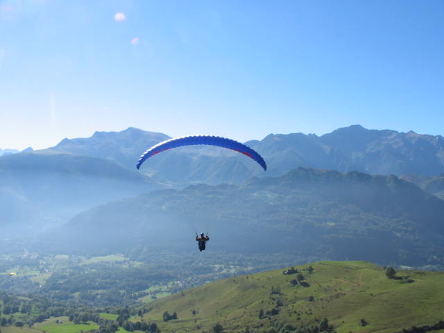 parapente pyrénées, val d'azun